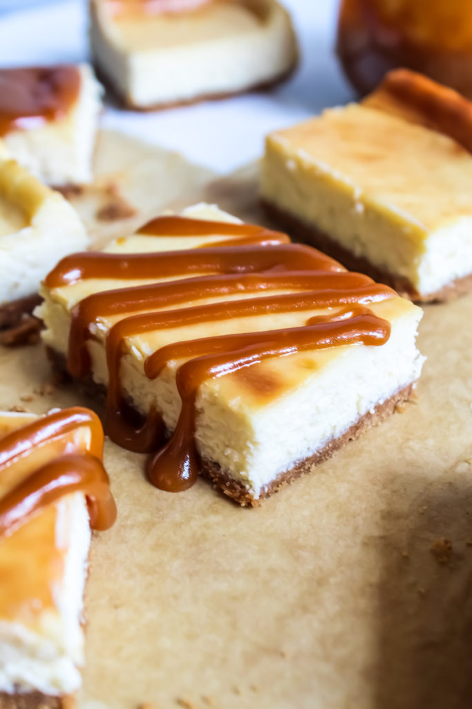 Salted Caramel Cheesecake Bars Eat, Live, Be Grateful